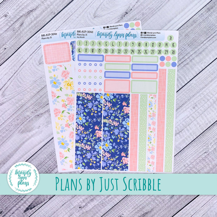 Any Month Plans by Just Scribble Monthly Kit || Spring Delight || MK-A5P-304