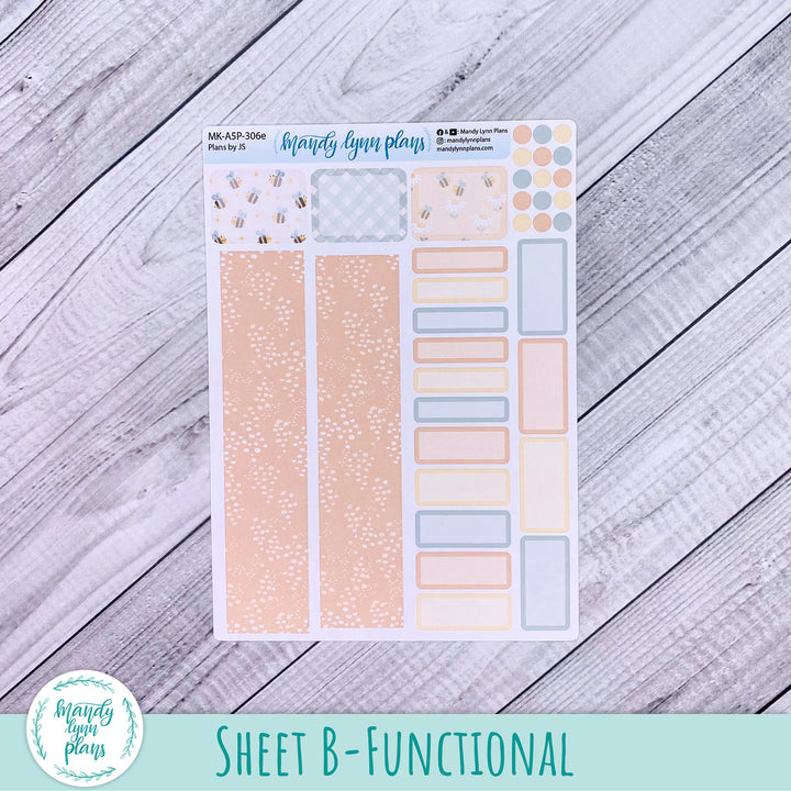 Any Month Plans by Just Scribble Monthly Kit || Honey Bees || MK-A5P-306