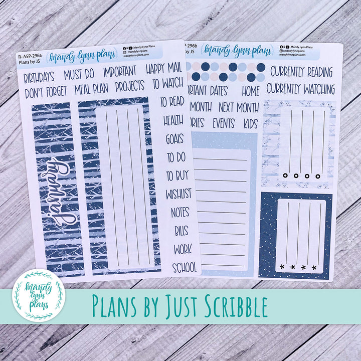 January Plans by Just Scribble Dashboard || Winter Forest || R-A5P-296