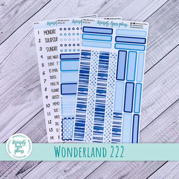 2024  Wonderland 222 Weekly Kit || Azure Blue || 231