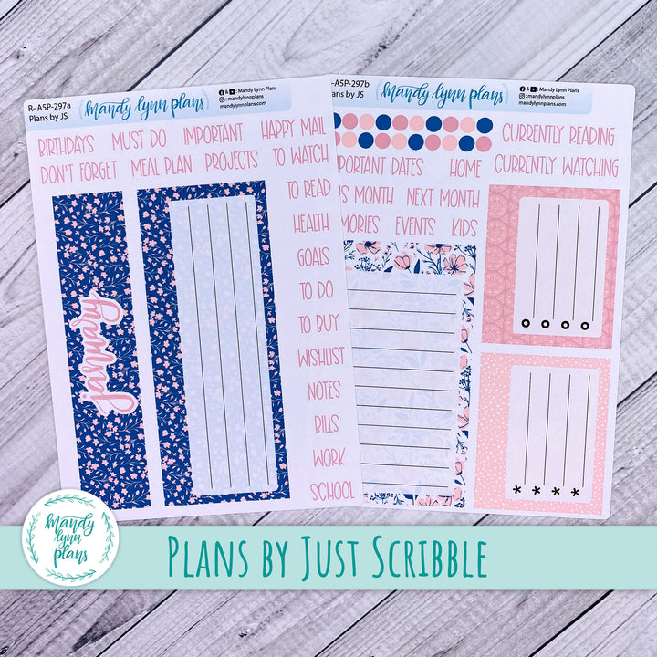 January Plans by Just Scribble Dashboard || Dainty Floral || R-A5P-297