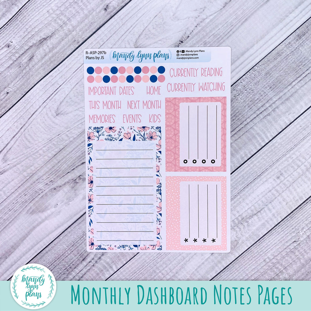 January Plans by Just Scribble Dashboard || Dainty Floral || R-A5P-297