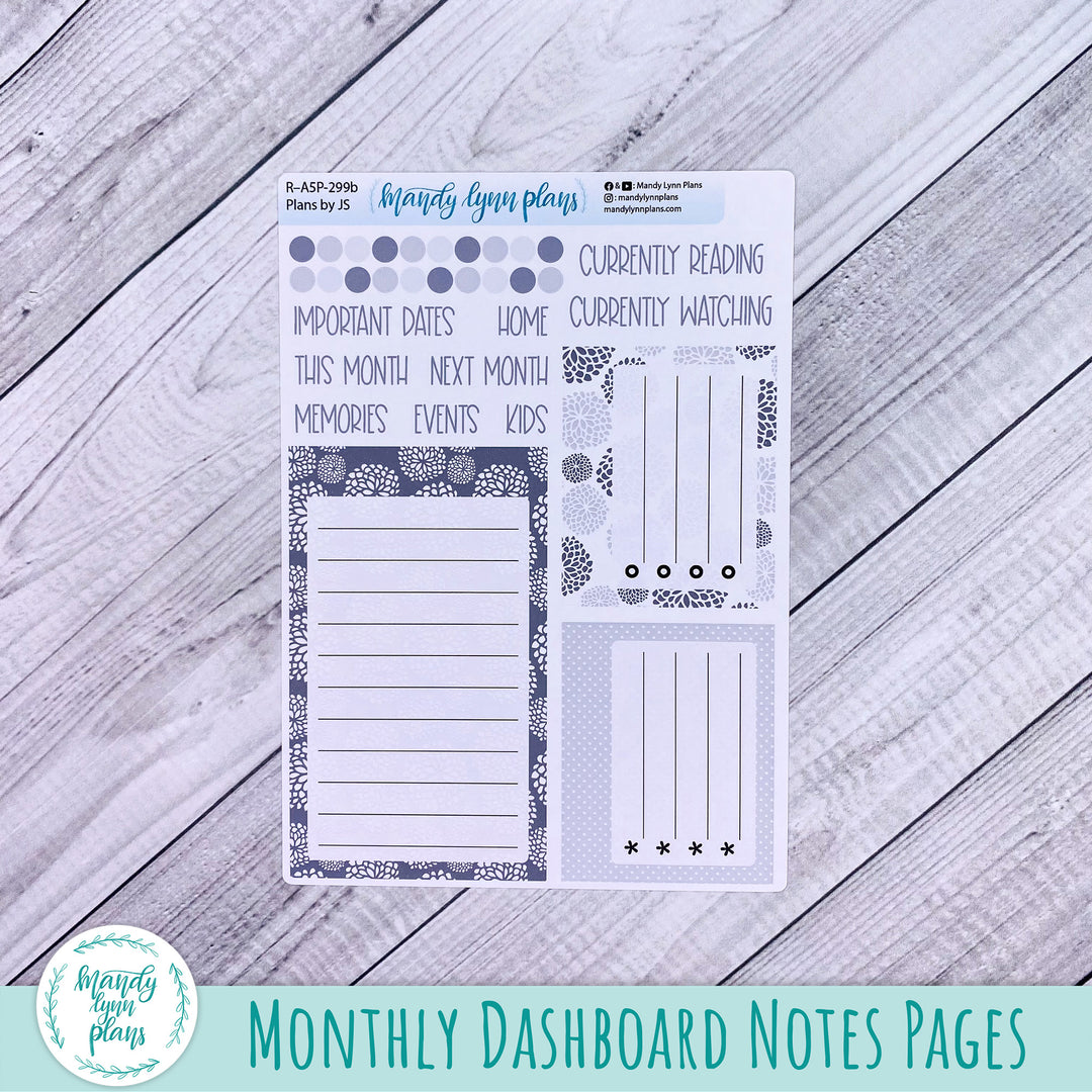 February Plans by Just Scribble Dashboard || Minimalist || R-A5P-299