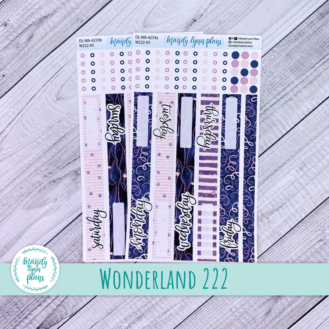 2024  Wonderland 222 Daily Kit || Purple and Glitter || 233