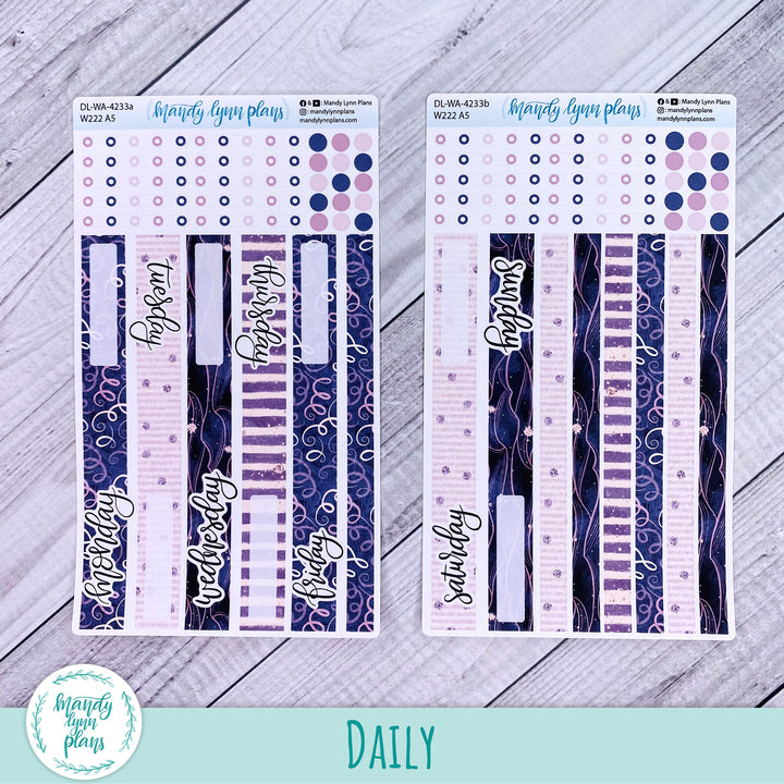 2024  Wonderland 222 Daily Kit || Purple and Glitter || 233