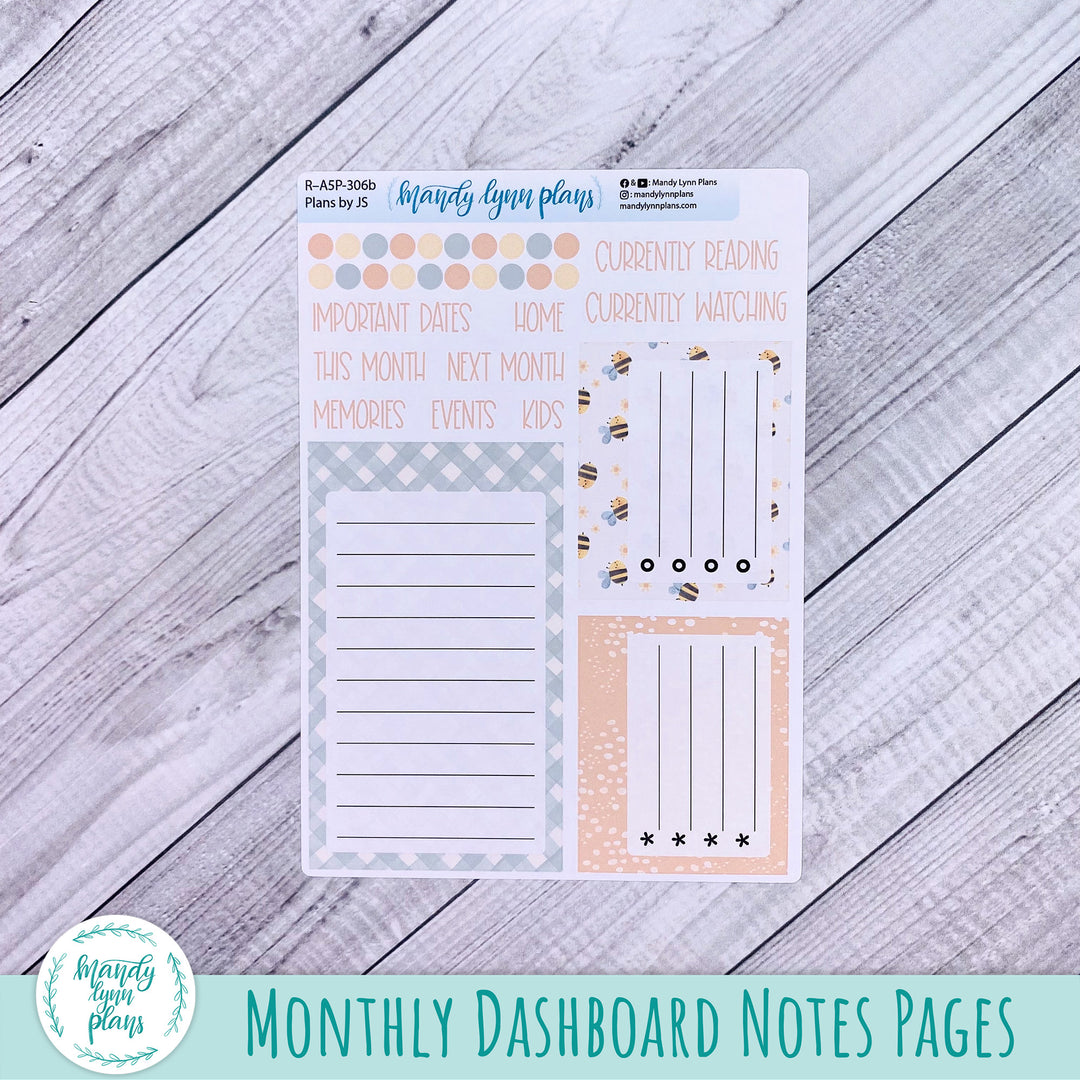 March Plans by Just Scribble Dashboard || Honey Bees || R-A5P-306