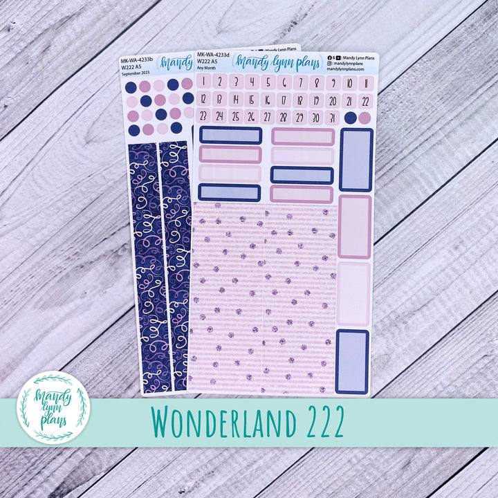 2024 Any Month Wonderland 222 Monthly Kit || Purple and Glitter || 233