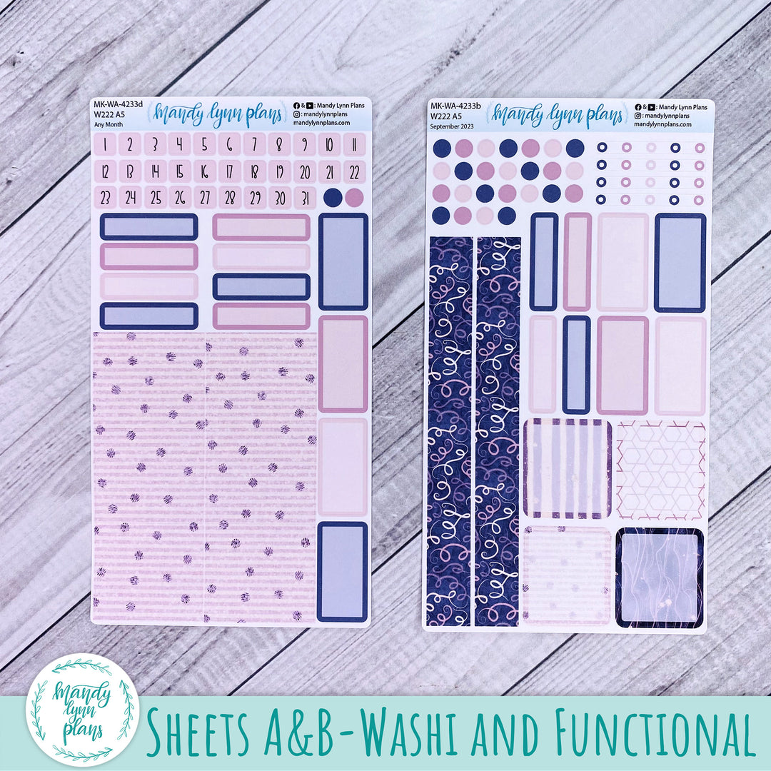 Any Month Wonderland 222 Monthly Kit || Purple and Glitter || 233