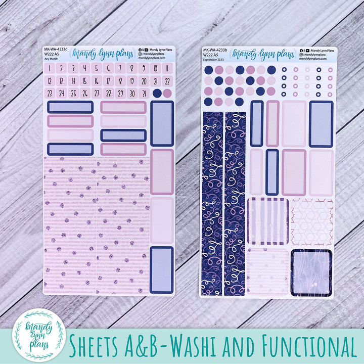 Any Month Wonderland 222 Monthly Kit || Purple and Glitter || 233