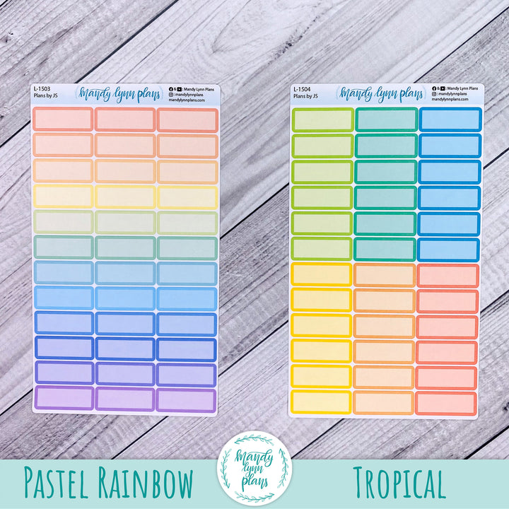 A5 Plans by Just Scribble Medium Labels || 1.5 Hour