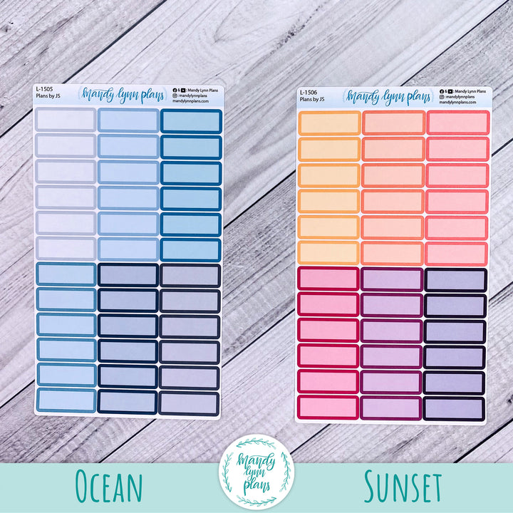 A5 Plans by Just Scribble Medium Labels || 1.5 Hour