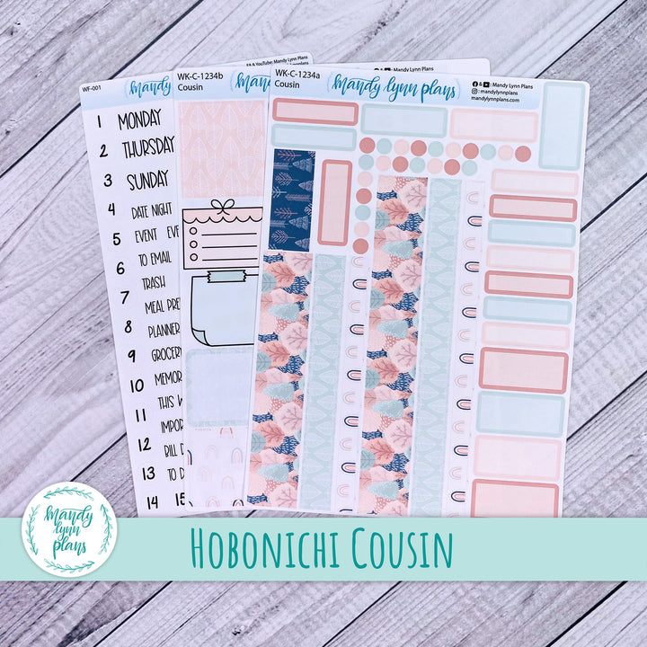 Hobonichi Cousin Weekly Kit || Colorful Forest || WK-C-1234