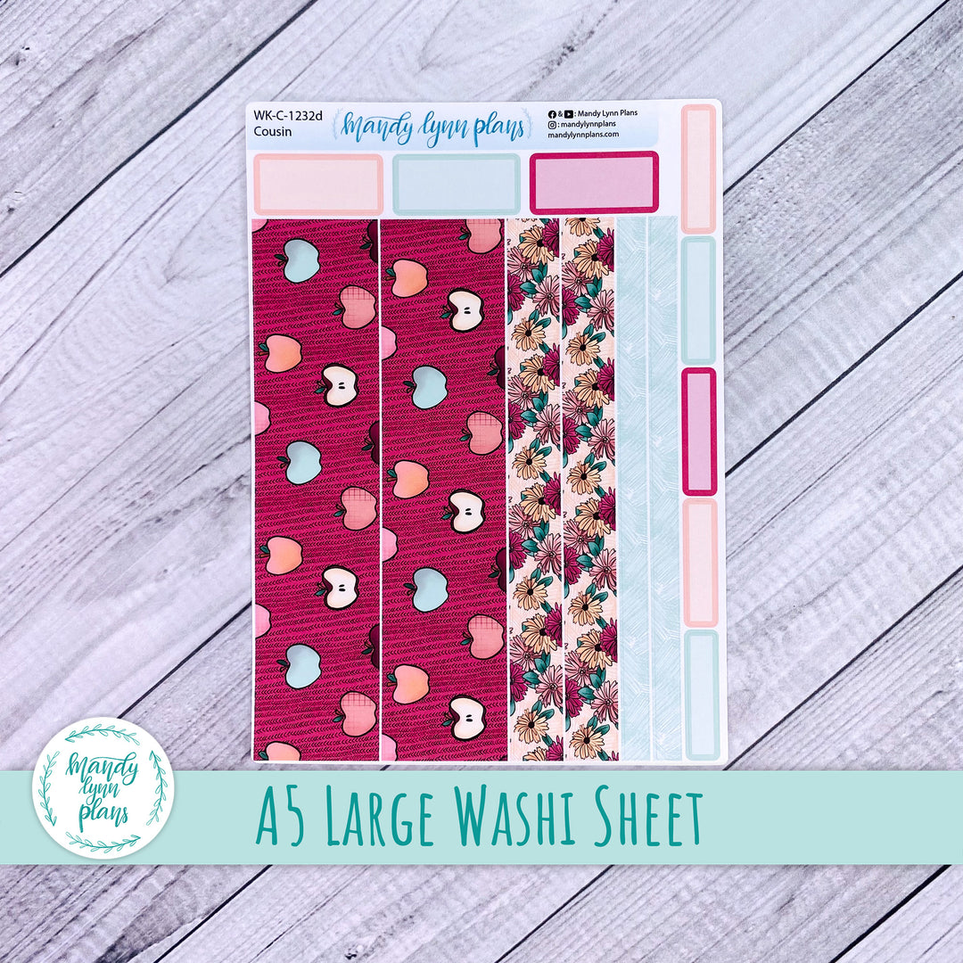 Apples Large Washi Sheet || WK-C-1232D