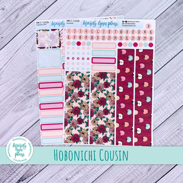 Any Month Hobonichi Cousin Monthly Kit || Apples || MK-C-1232