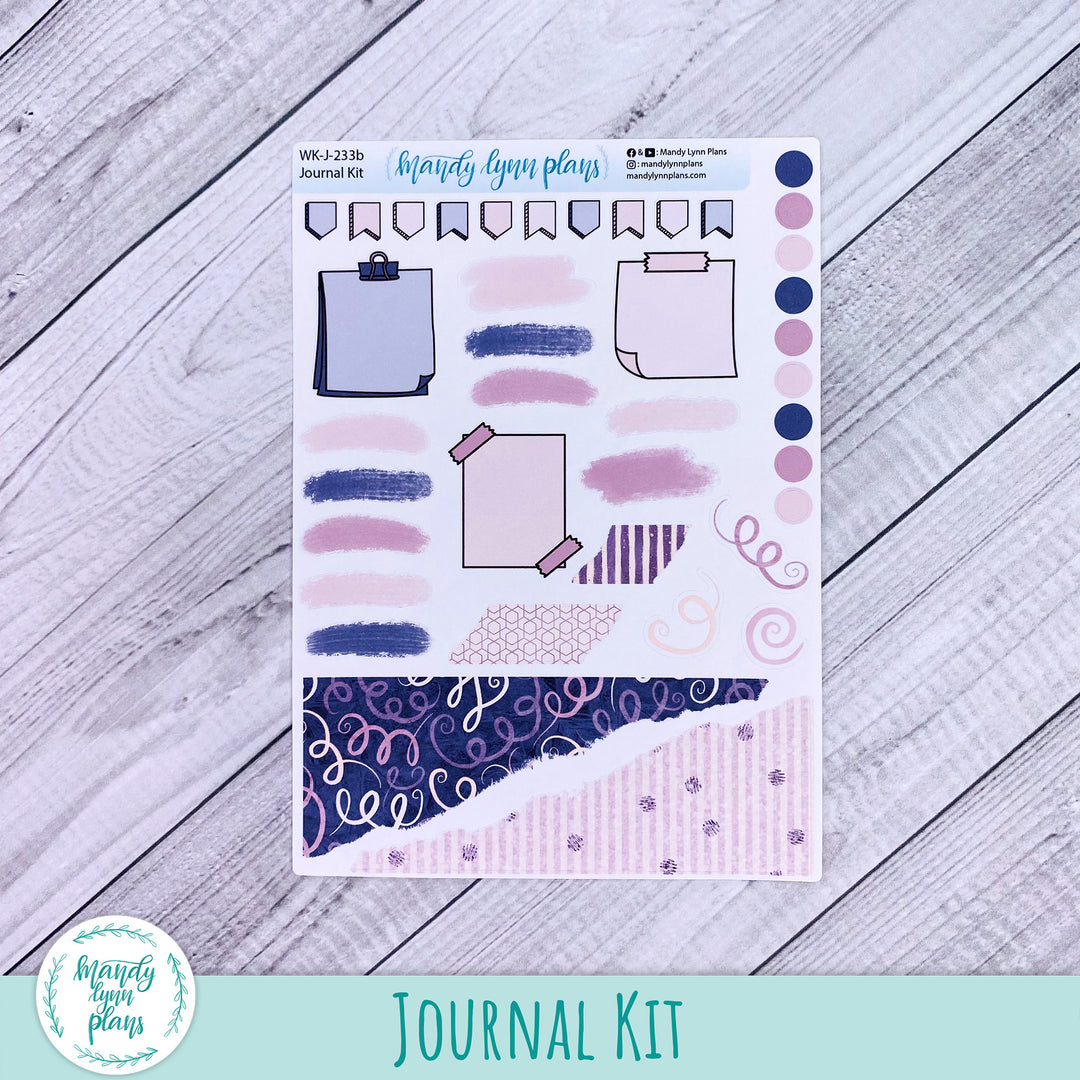 Purple and Glitter Journal Kit || WK-J-233