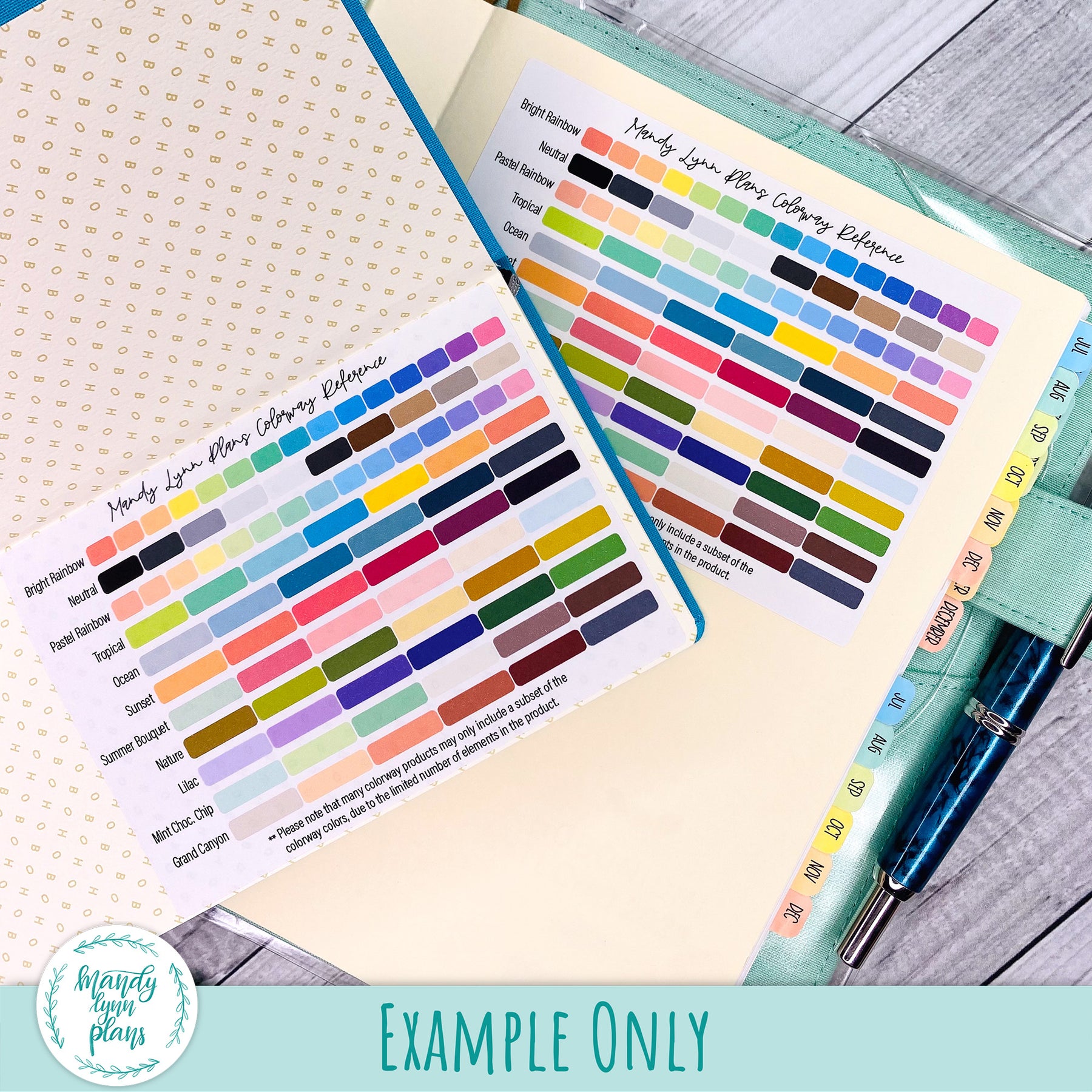 MLP Colorway Reference Chart – Mandy Lynn Plans