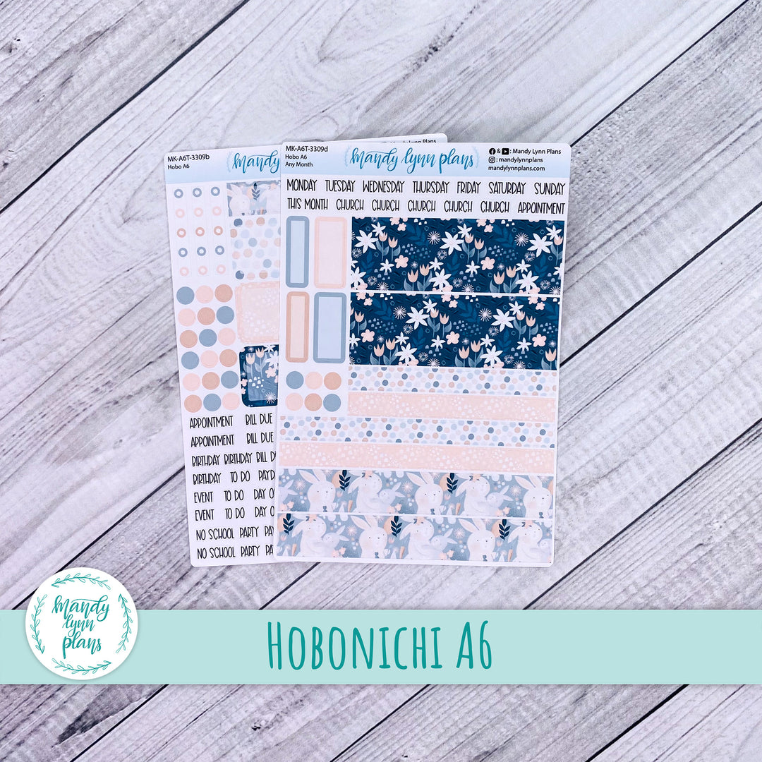 Any Month Hobonichi A6 Monthly Kit || Bunny Bliss || MK-A6T-3309