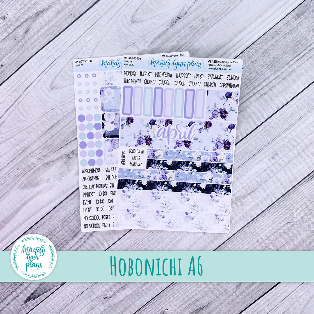 Hobonichi A6 April 2025 Monthly Kit || Elegant Botanicals || MK-A6T-3310