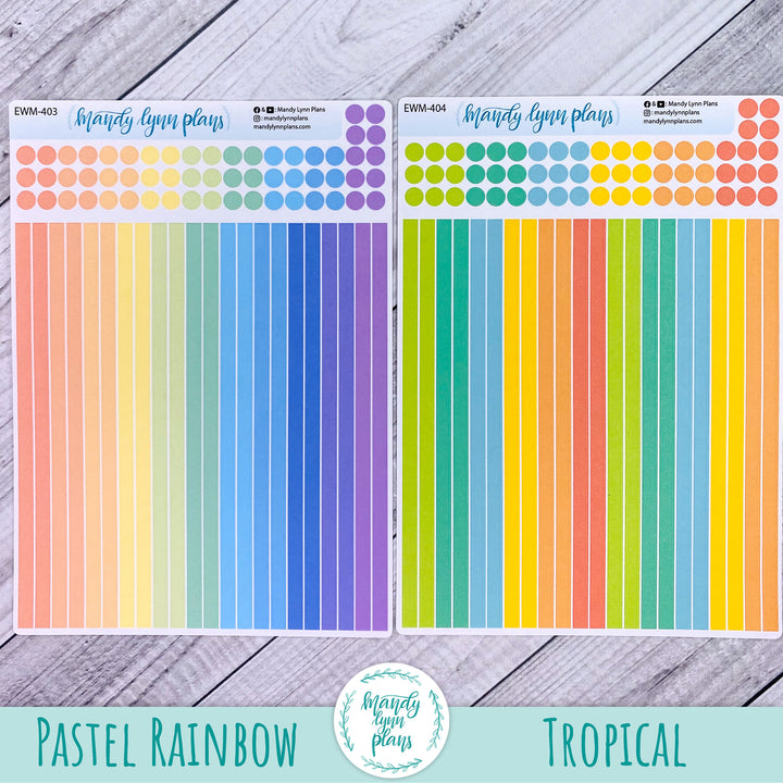 A5 Skinny Solid Washi Strips and Planner Dots