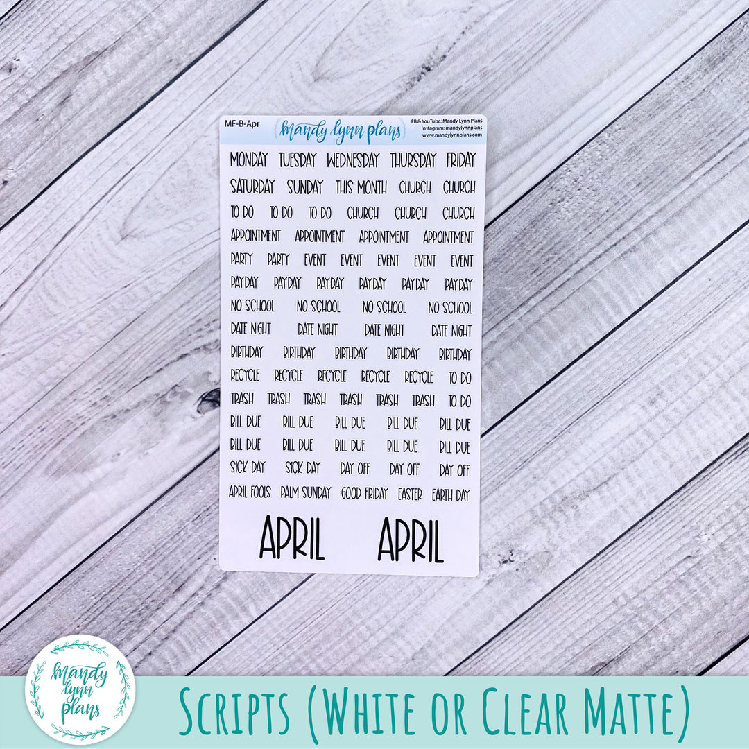 April 2025 Common Planner Monthly Kit || Elegant Botanicals || 310