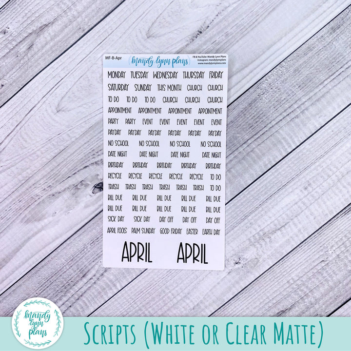 April 2025 Common Planner Monthly Kit || Elegant Botanicals || 310