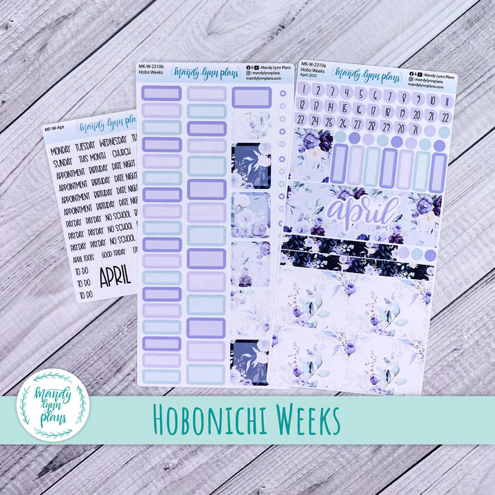 Hobonichi Weeks April 2025 Monthly Kit || Elegant Botanicals || MK-W-2310