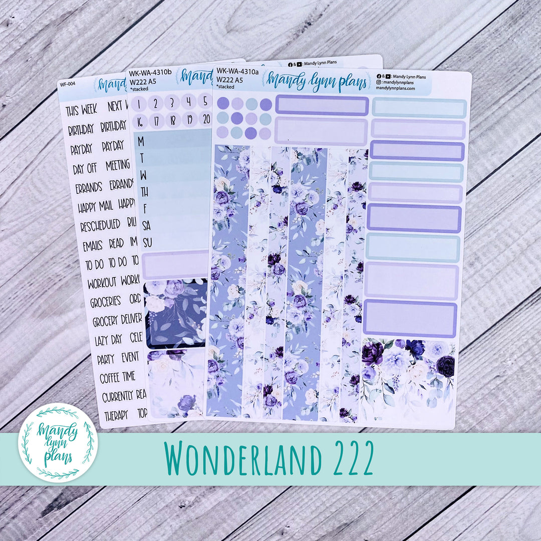 Wonderland 222 Weekly Kit || Elegant Botanicals || 310