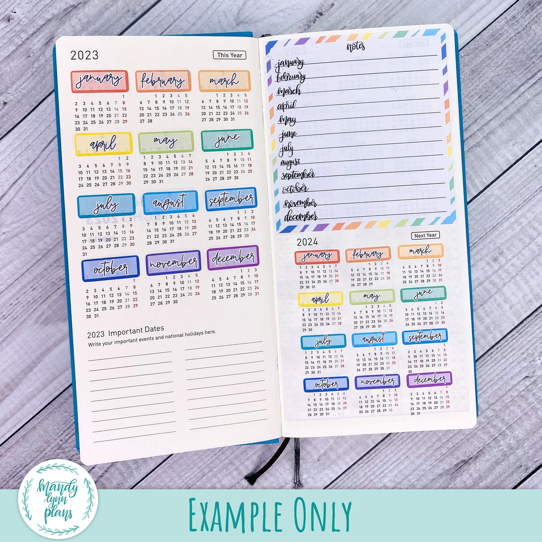 Hobonichi Weeks Lined Notes Sticker – Mandy Lynn Plans