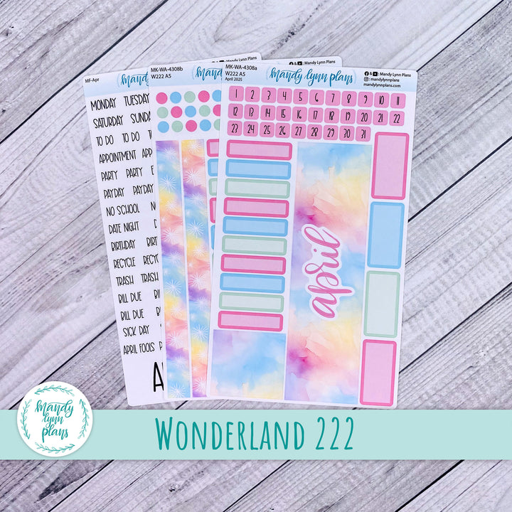 Wonderland 222 April 2025 Monthly Kit || Watercolor Wonder || 308