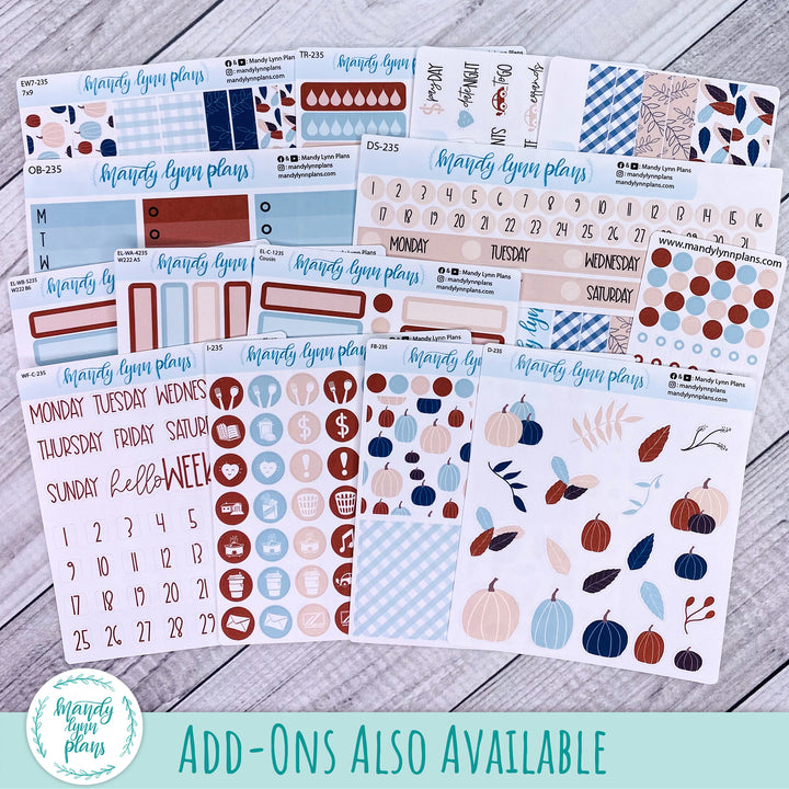 B6 Common Planner Daily Kit || Harvest Hues || DL-SB6-7235