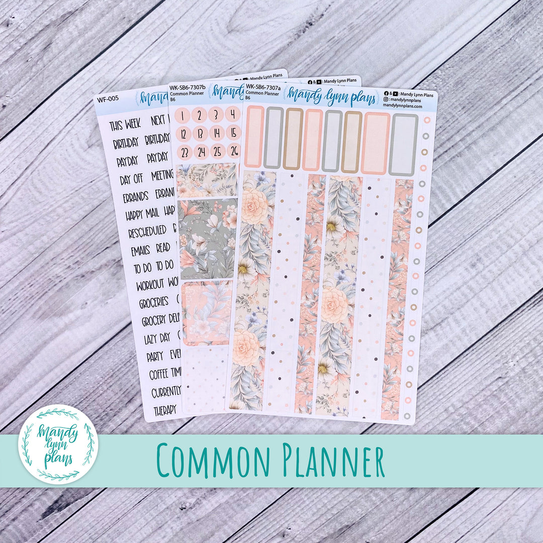 A5, B6, N1 & N2 Common Planner Weekly Kit || Garden Symphony || 307