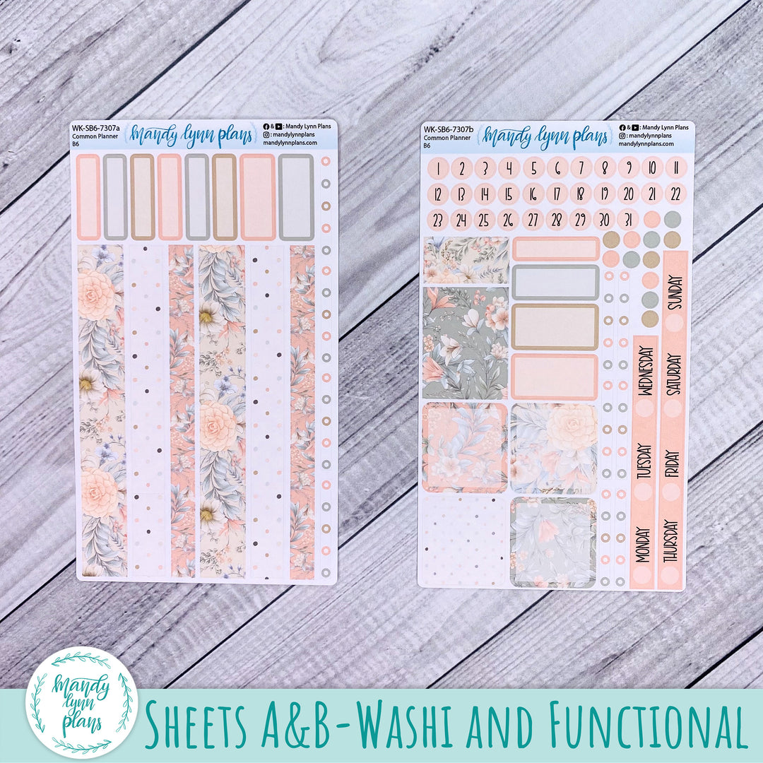 A5, B6, N1 & N2 Common Planner Weekly Kit || Garden Symphony || 307