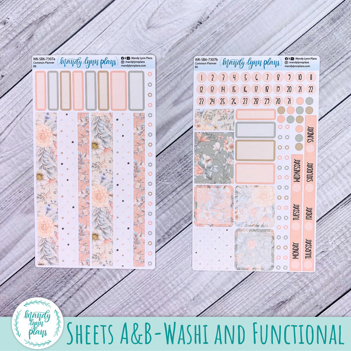 A5, B6, N1 & N2 Common Planner Weekly Kit || Garden Symphony || 307