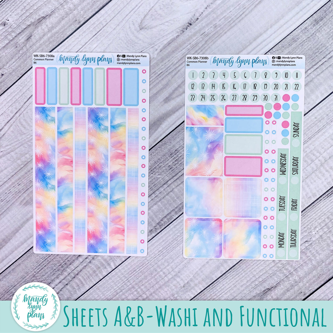 A5, B6, N1 & N2 Common Planner Weekly Kit || Watercolor Wonder || 308