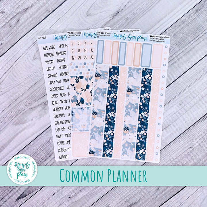 A5, B6, N1 & N2 Common Planner Weekly Kit || Bunny Bliss || 309