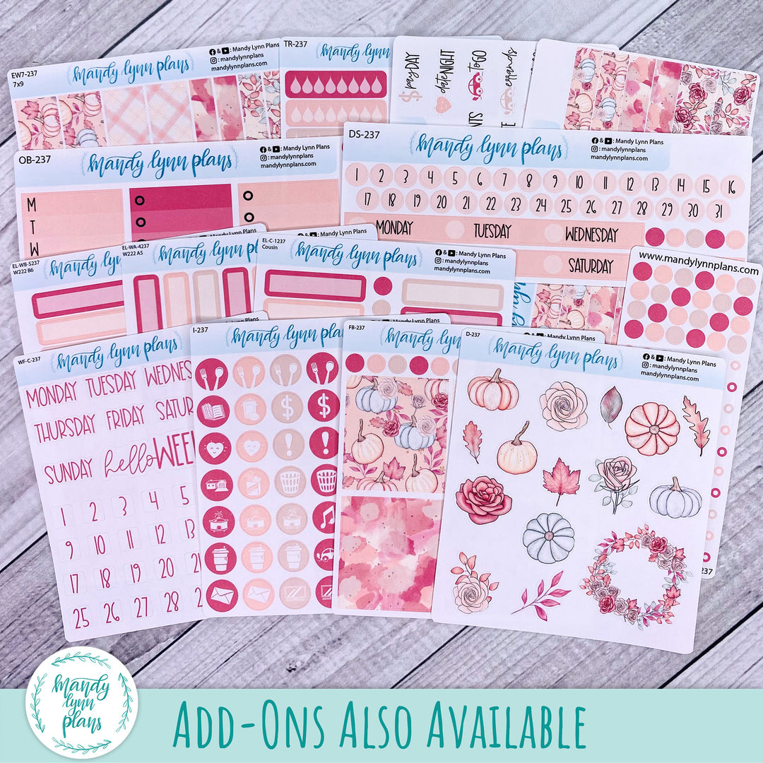 B6 Common Planner Daily Kit || Fall Blush || DL-SB6-7237