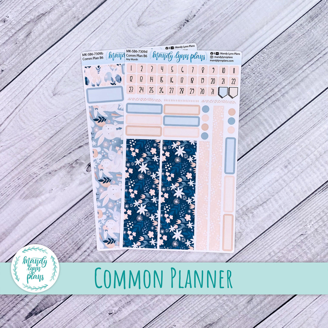 Any Month Common Planner Monthly Kit || Bunny Bliss || 309