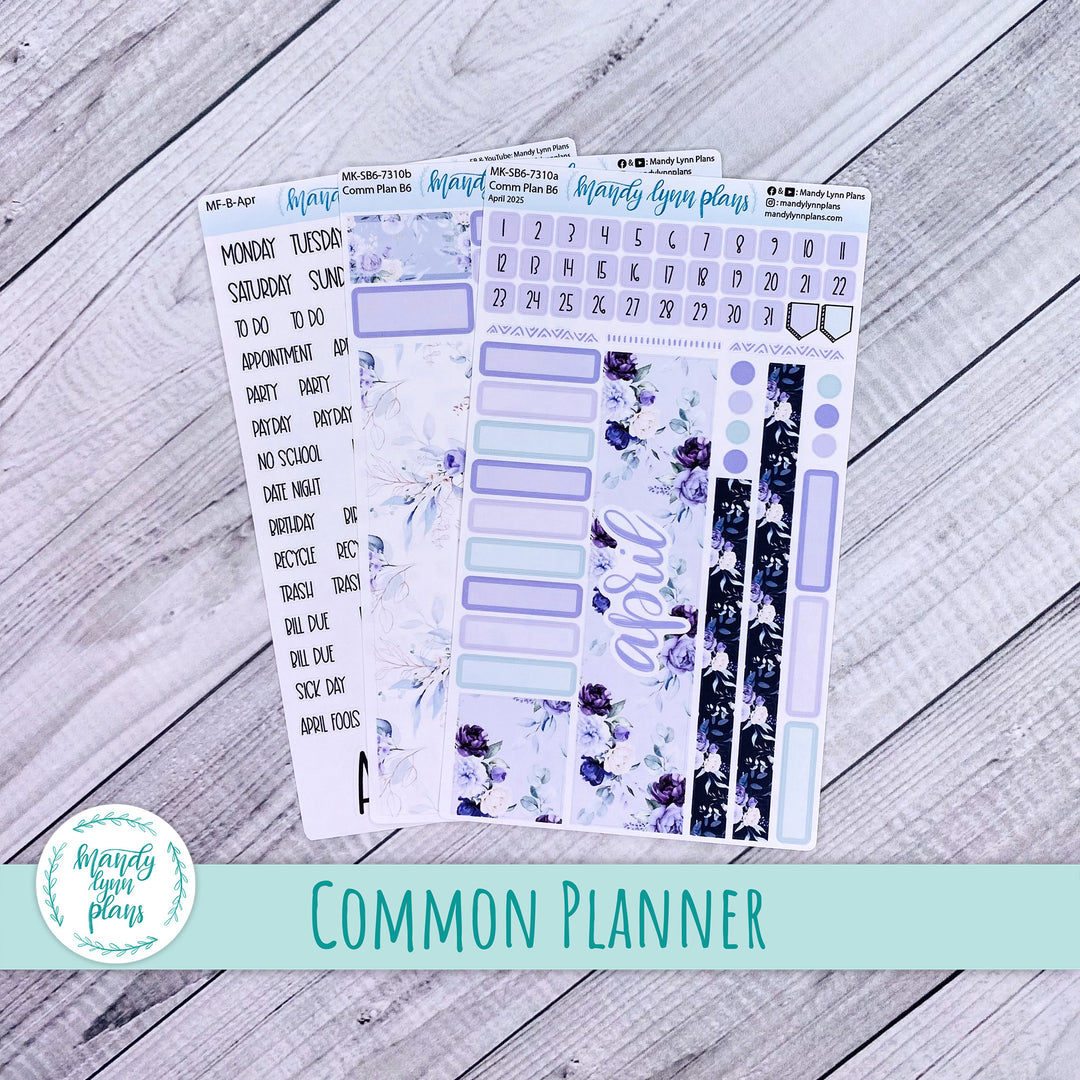 April 2025 Common Planner Monthly Kit || Elegant Botanicals || 310