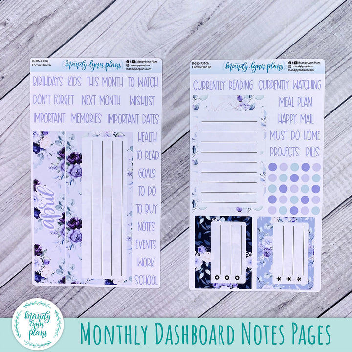 April Common Planner Dashboard || Elegant Botanicals || 310