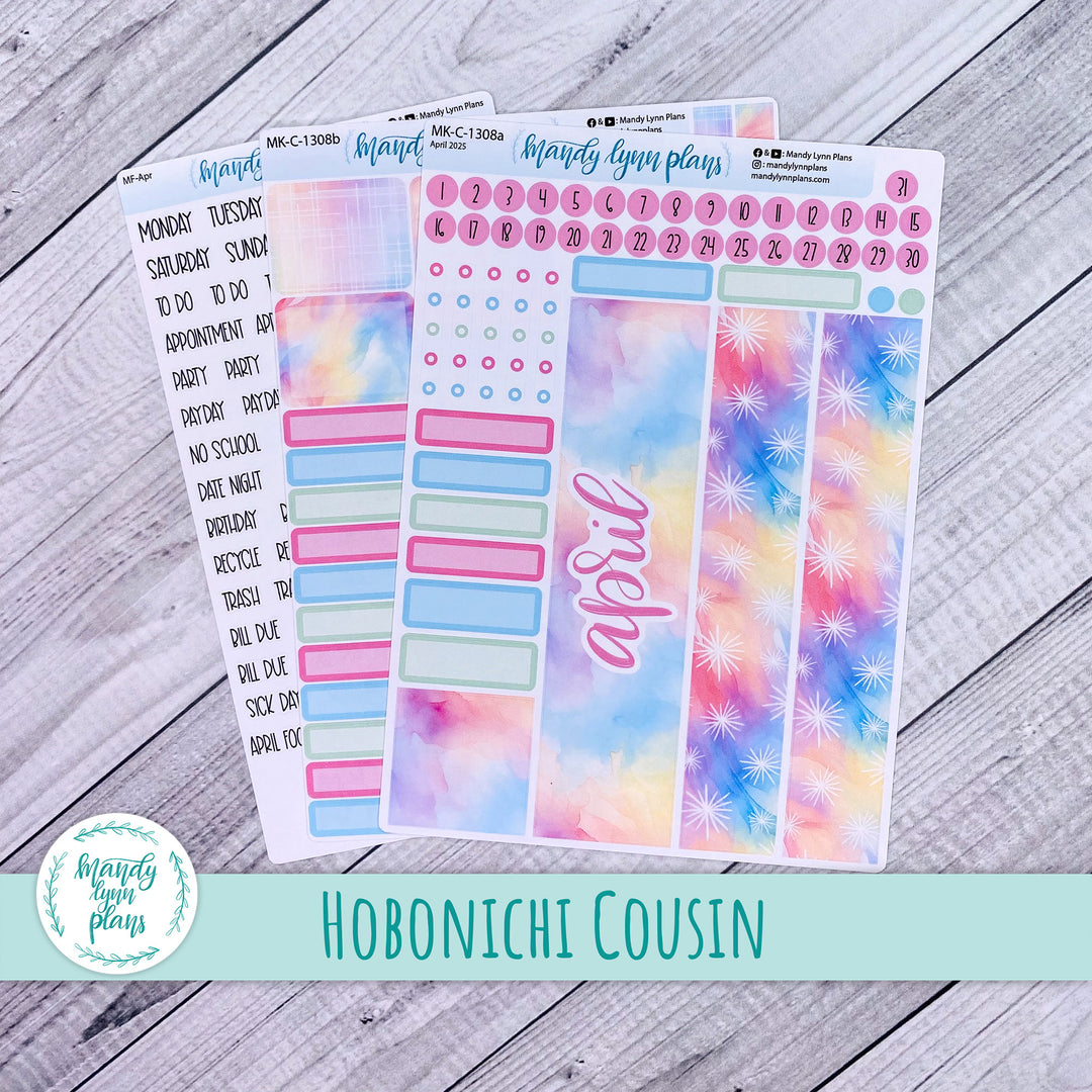 Hobonichi Cousin April 2025 Monthly || Watercolor Wonder || MK-C-1308