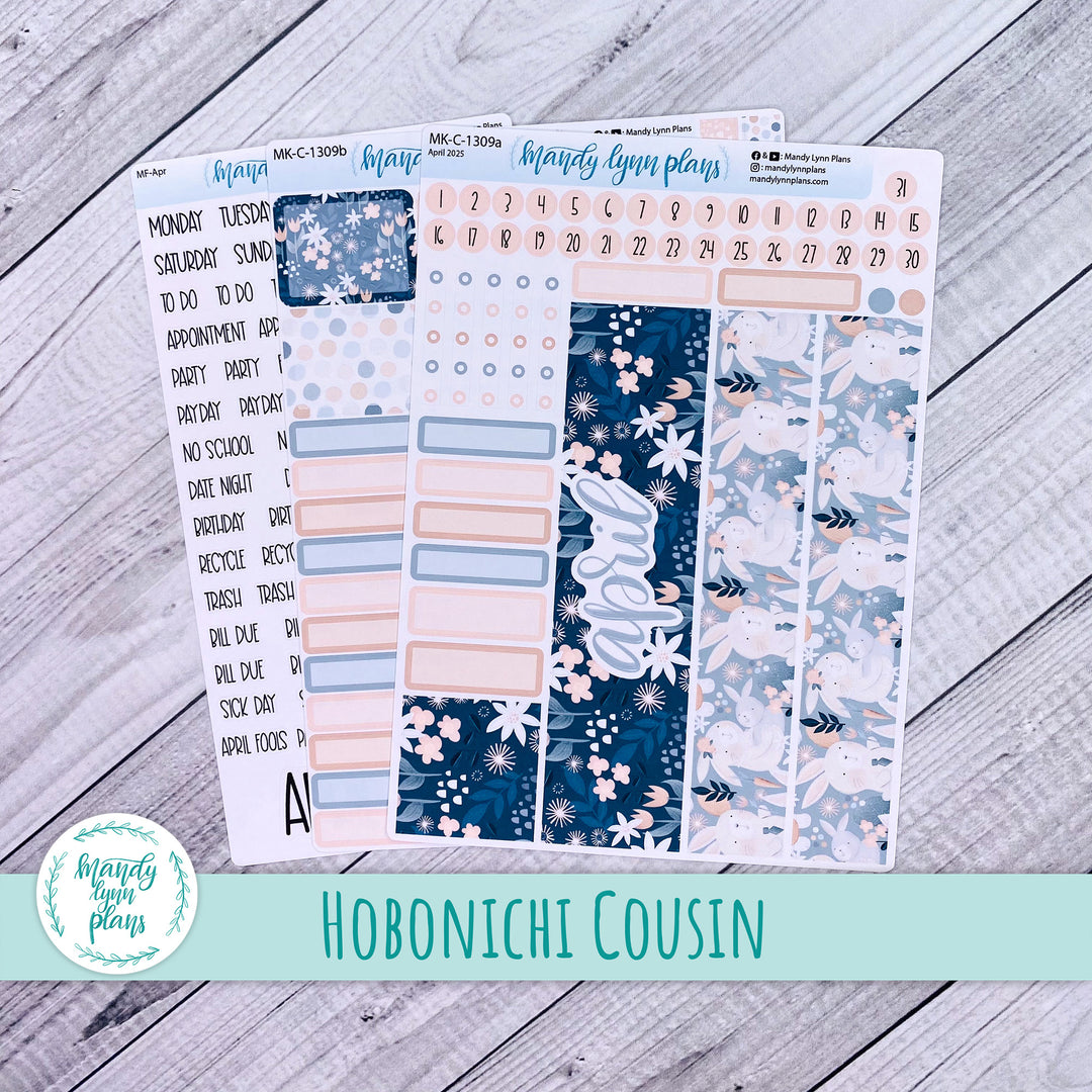 Hobonichi Cousin April 2025 Monthly || Bunny Bliss || MK-C-1309