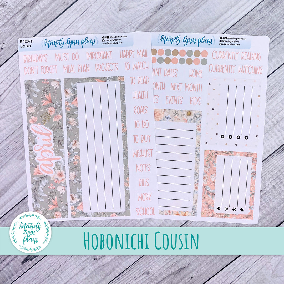 April Hobonichi Cousin Dashboard || Garden Symphony || R-1307