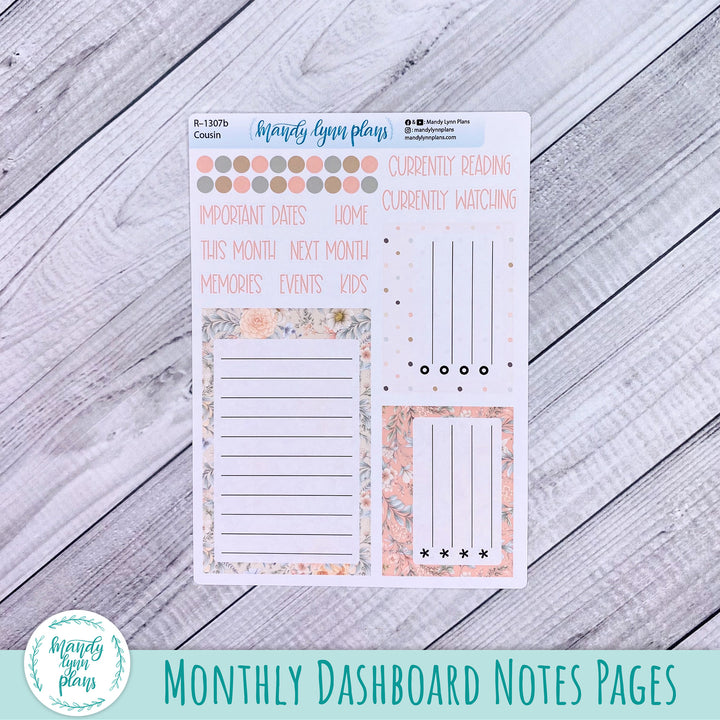 April Hobonichi Cousin Dashboard || Garden Symphony || R-1307