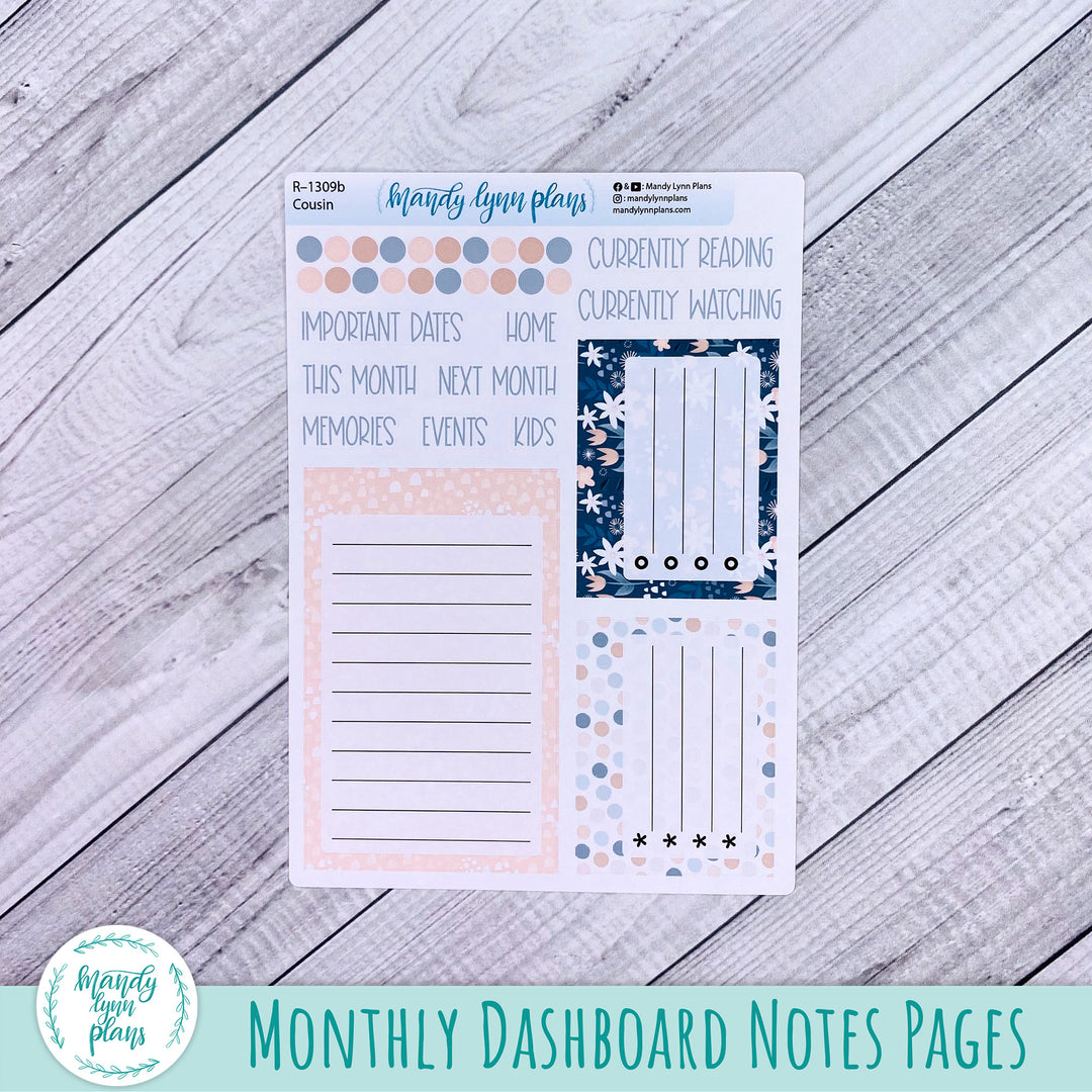 April Hobonichi Cousin Dashboard || Bunny Bliss || R-1309