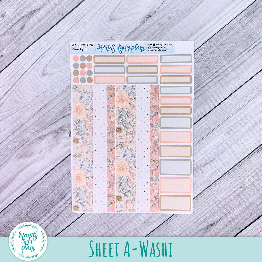 A5 Plans by Just Scribble Weekly Kit || Garden Symphony || 307