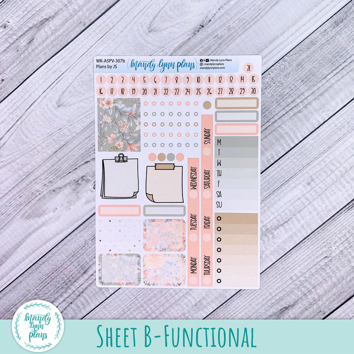 A5 Plans by Just Scribble Weekly Kit || Garden Symphony || 307