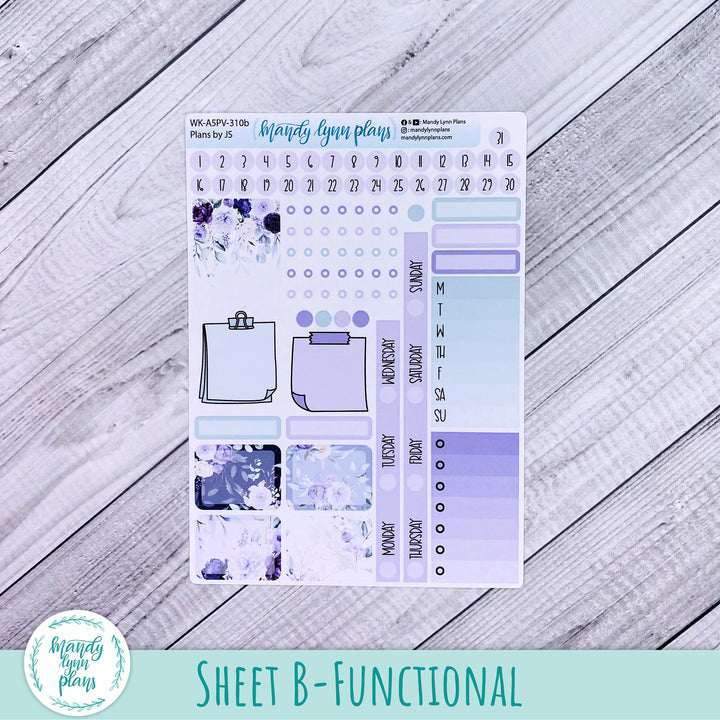 A5 Plans by Just Scribble Weekly Kit || Elegant Botanicals || 310