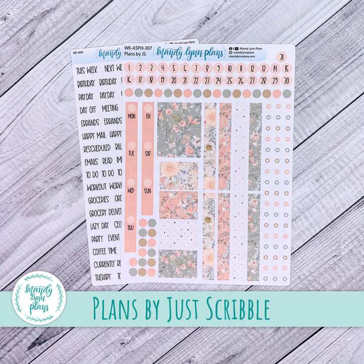 A5 Plans by Just Scribble Weekly Kit || Garden Symphony || 307