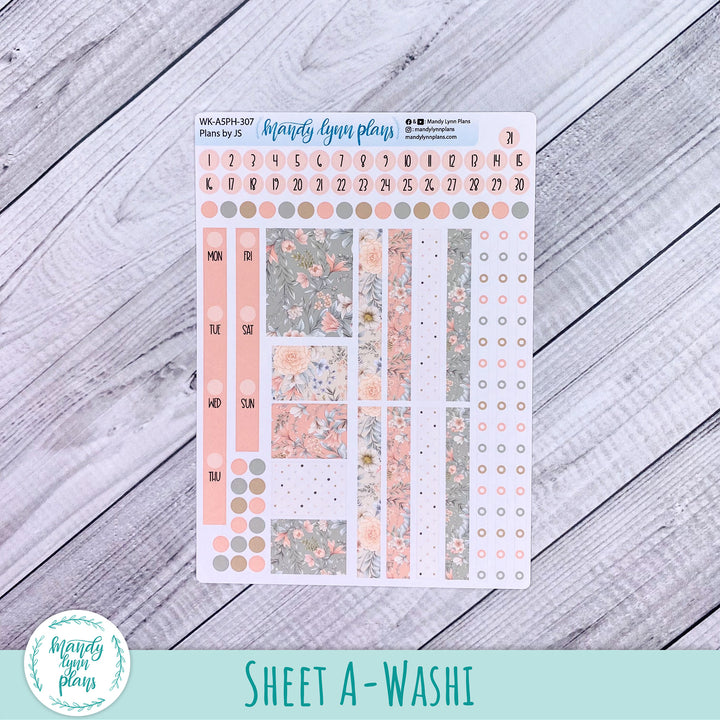 A5 Plans by Just Scribble Weekly Kit || Garden Symphony || 307