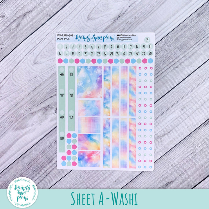 A5 Plans by Just Scribble Weekly Kit || Watercolor Wonder || 308